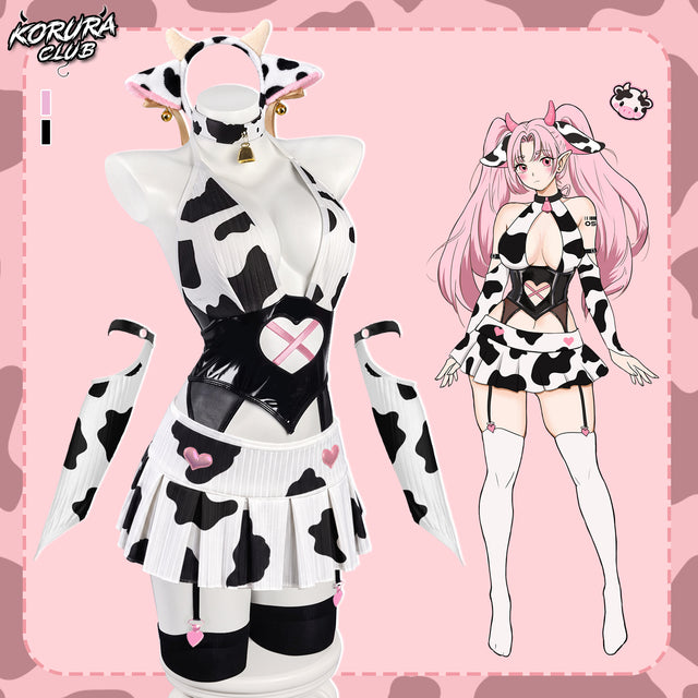 Pre-sale Cosplay Cute Cow Print Set KO178