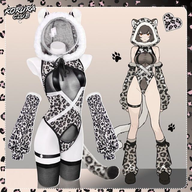 Pre-sale Snow Leopard Cosplay Bodysuit KO149