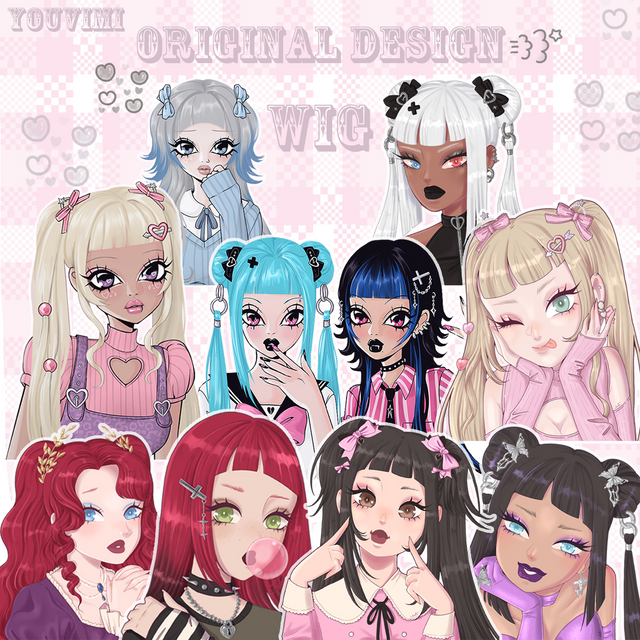 y2k girl ❥ original wig yv0002