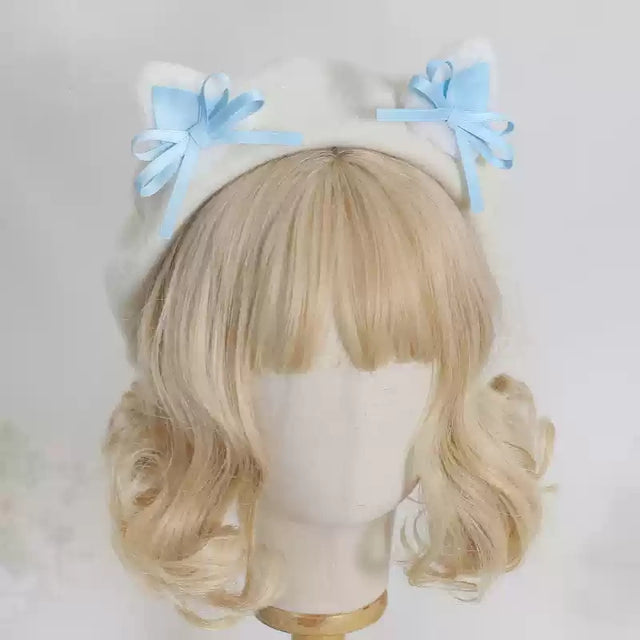 Bow Cat Ear Beret   CO44