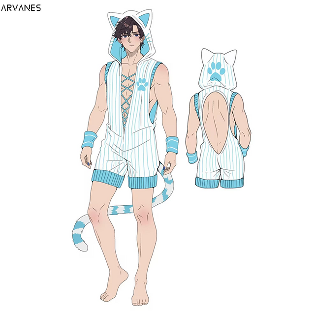 Arvanes Pre-Order Cat Bodysuit (3-Piece Set） AS43