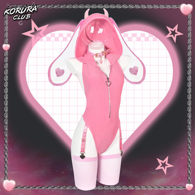 Sleeveless Bunny Costume Bodysuit KO129