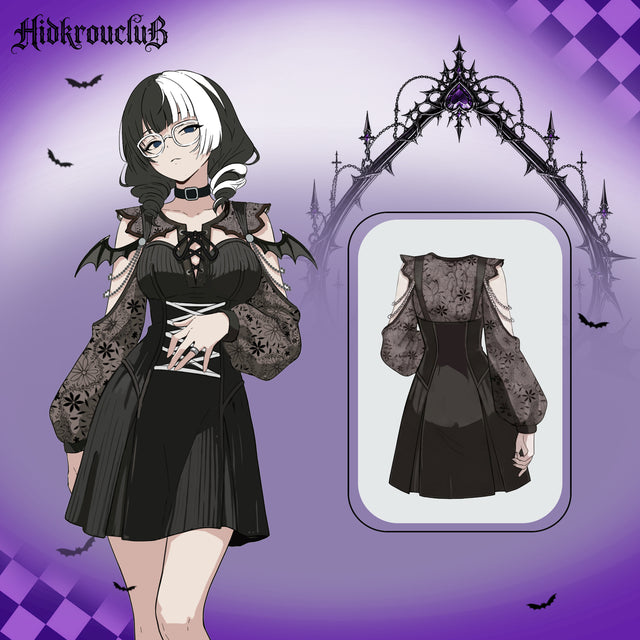 Gothic Devil Mini Dress Costume (3-Piece Set) HK004