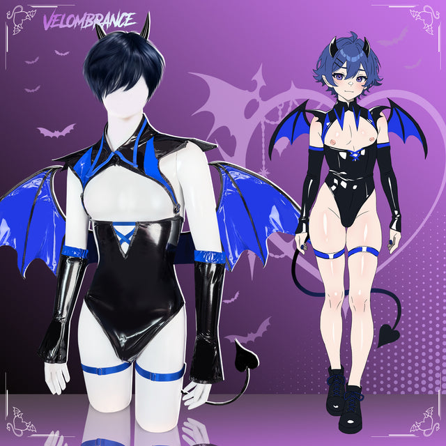 Velombrance Cosplay Dark Horn Succubus Costume (7-Piece Set) AS04