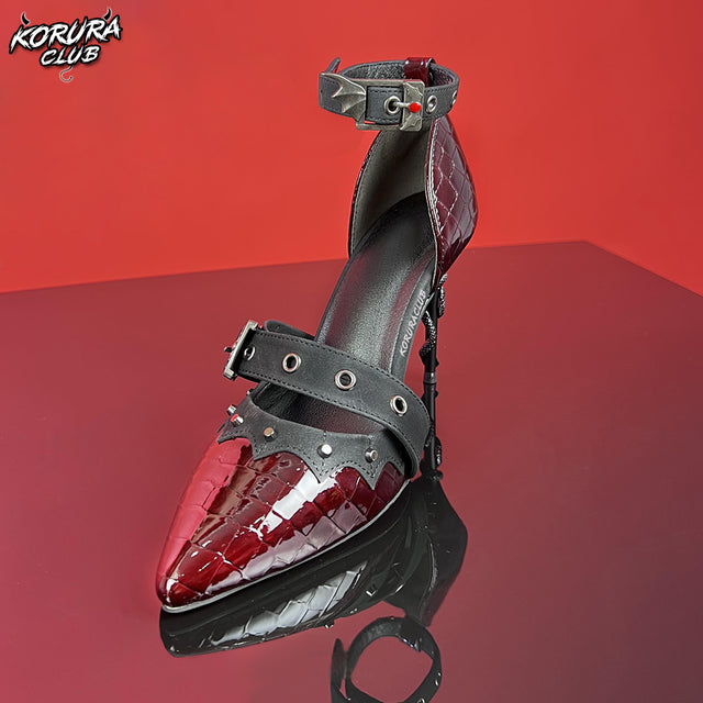 Y2K Gothic Pointed Toe Stiletto Heels AH02