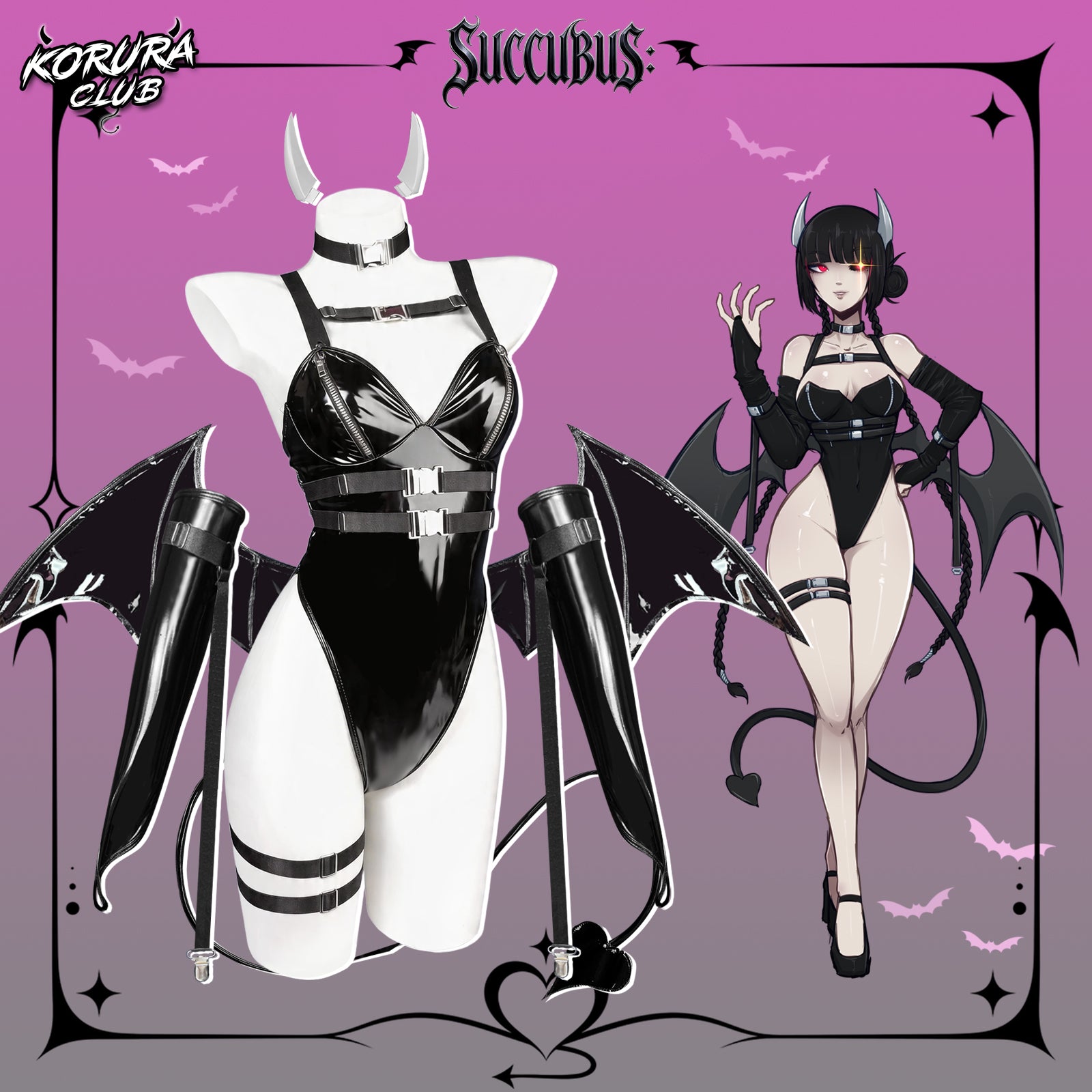Succubus Lingerie & Demon Cosplay Costume – koruraclub