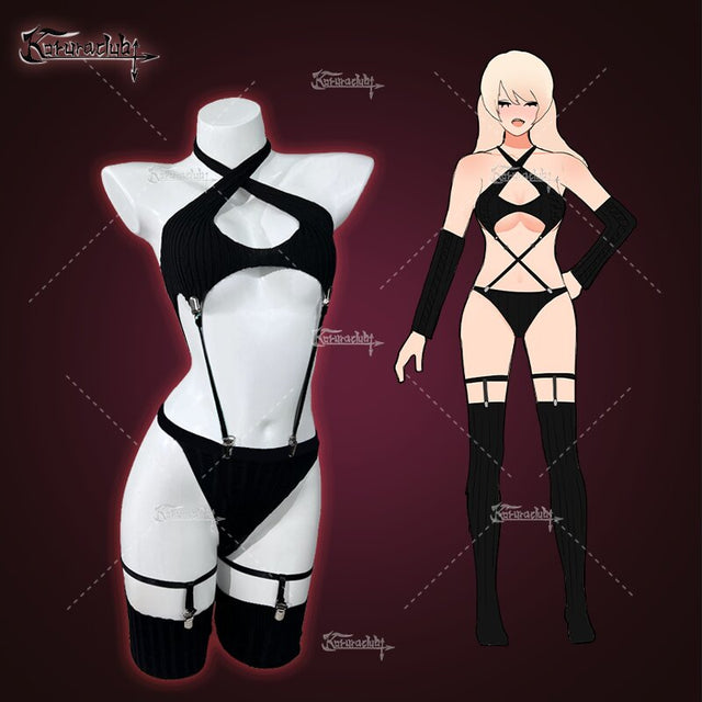 Motorcycle Girl Lingerie KO13（5-Piece Set）
