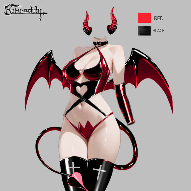 Cosplay Devil of Lust Succubus Lingerie KO69 (6-Piece Set) – Version 2
