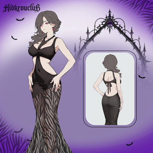 Lace Mesh Mermaid Dress HK013