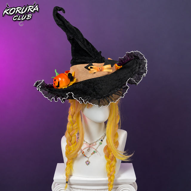 Halloween Pumpkin Witch Hat HH04