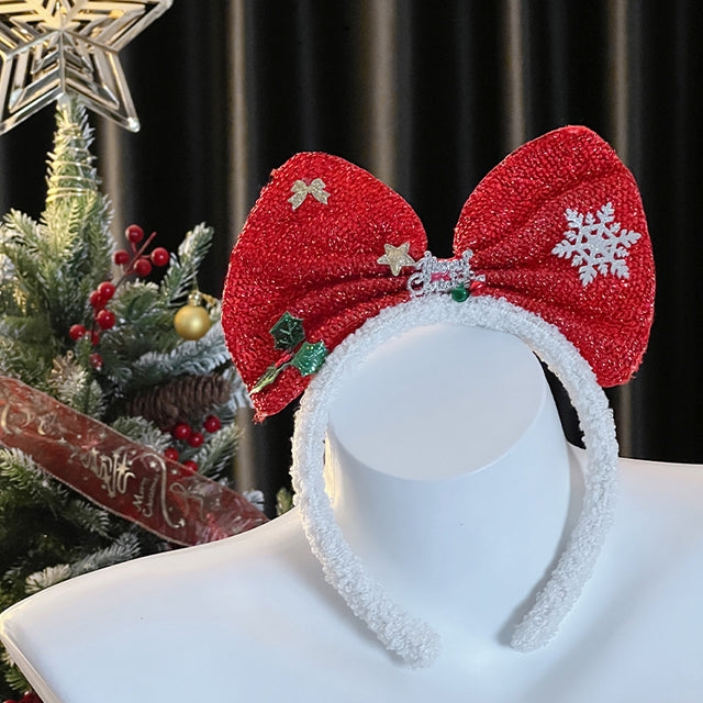Christmas Bow Headband SD97