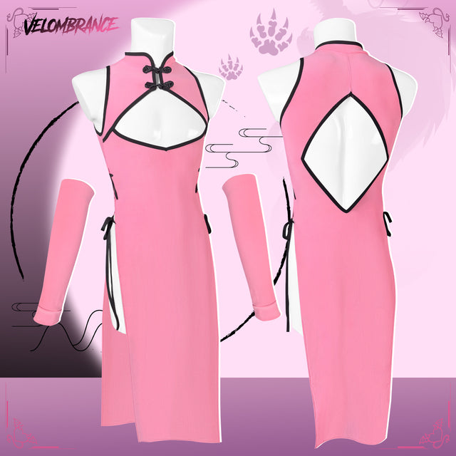 Velombrance Dragon Demon Cheongsam (4-Piece Set） AS57
