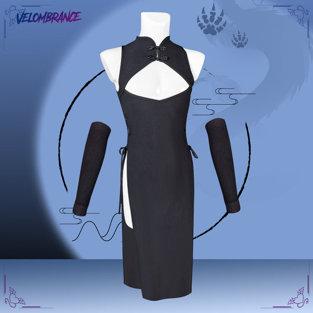 Velombrance Dragon Demon Cheongsam (4-Piece Set） AS57