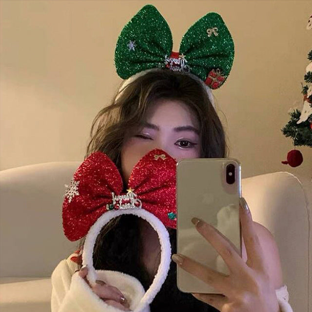 Christmas Bow Headband SD97